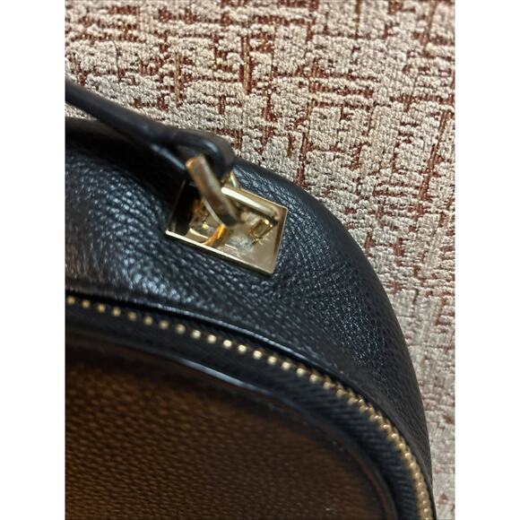 Henri Bendel Soho Black Pebble Leather Backpack